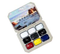 Palette de à gel crème - ensemble de clous arc-en-, kit de peinture solide | Formule de couleur durable, boîte compacte avec des voyages avec une riche variété de pigments pour les femmes S