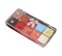 Palette de brillance à lèvres - Tableau de peinture à lèvres teintées de 10 couleurs pour femmes, maquillage de teinte à lèvres à gelée imperméable | Palette de couleurs hydratantes sur les lèvres bri