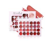 Palette De Brillants À Lèvres - Ensemble De Maquillage À Haute Teneur En Pigments 12 G | Couleur Audacieuse Longue Durée - Kit De Brillant À Lèvres Multi-ombres Mélangeable Pour Femmes, Usage Quotidie