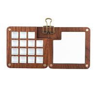 Palette de Carnet de Croquis Portable, Bois 15 Grilles Palette Portable Mini Palette de Peinture de Voyage avec Clip Magnétique Palette de Peinture Aquarelle pour la Peinture