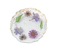 Palette de conception d ' ongles de fleurs séchées encapsulées en résine transparente, planche de surfaces lisses pour un mélange homogène Unguis Art mélange de couleurs
