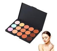 Palette de contour crème, kit cosmétique de 15 couleurs anti-cernes et contour camouflage avec surligneur, pour la couverture du maquillage des yeux