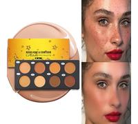 Palette de Correcteur de Couleur - 8 Teintes Couverture Intégrale Maquillage Visage Cosmétiques,Palette de Correcteur Couvrant à Couverture Totale,Pour la Maison le Voyage l'Hôtel l'Appartement l'Écol