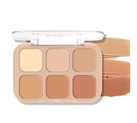 Palette de correcteur - palette de corrigées de couleur | Palette de maquillage à la crème | Crème Cream Concealer | Palette de contourage facial à 6 couleurs | Supplies de beauté délicate et naturell