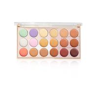 Palette de correcteurs de couleur - 18 couleurs - Correcteur de teint - Palette de beauté étanche cachée - Contour de contour pour une utilisation quotidienne