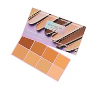 Palette de correcteurs de crème, ensemble de 8 couleurs à couverture complète, palette de maquillage de 3,38 x 5,82 pouces avec formules imperméables, accessoire de beauté pour le visage, kit de corre