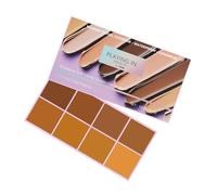 Palette de correcteurs de crème, ensemble de 8 couleurs à couverture complète, palette de maquillage de 3,38 x 5,82 pouces avec formules imperméables, accessoire de beauté pour le visage, kit de corre