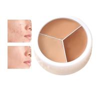Palette de correction des couleurs, palette de fond de teint crème | Palette de maquillage crème | Palette de maquillage crème | Palette de crème pour le visage 3 couleurs, correcteur de couleur
