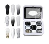 Palette de couleurs de gel à ongles, 9 champs de dégradé de couleur, manucure - Gel de design d'ongles pour femme - Pour salon, maison, mariage, voyage, rendez-vous