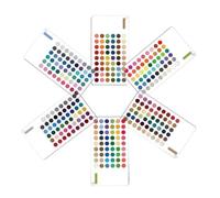 Palette de couleurs d'hiver profonde, 6 pièces, analyse saisonnière