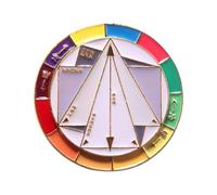 Palette de couleurs rotative pour une combinaison polyvalente de garde-robe et un usage quotidien Accessoires de mode Broche rotative, One Size, Comme décrit