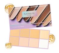 Palette De De Crème - 1 * Kit De Mat Imperméable À Couverture Complète Avec Applicateur | Maquillage Léger Longue Durée Pour Le De Contour De Couverture D'imperfection