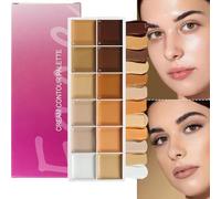 Palette De De Teint - 42g | Palette De Contours | Palettee De Correcteurs Pour Le Maquillage Du Visage, Mélange De Mise En Évidence, Ombrage, Kit De Beauté Professionnel, Utilisation Cosmétique Q
