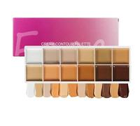 Palette de de teint - Palette de contour crème de 12 couleurs, correcteur de maquillage à haute couverture, kit cosmétique camouflage imperméable et durable | Plateau de base hydratant