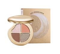 Palette de Fard à Paupières Maquillage - Highlighter 4 en 1 à Effet - Fard à Joues et Highlighter Longue Tenue pour Femmes et Adolescents à Peau Mature