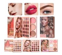 Palette de fards à paupières -1,2gx48+8gx6, palette de maquillage, couleurs hautement pigmentées | Kit de maquillage Smooth Blendable, palettes d'ombres à paupières pour les fêtes de festival, les ren