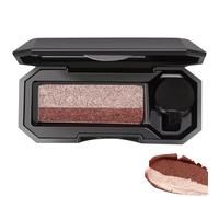 Palette de fards à paupières 2 couleurs maquillage de palette d'ombre à paupières avec petit pinceau éponge étanche et portable à deux tons de fard à paupières hautement pigmenté 1 maquillage