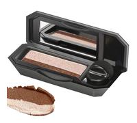 Palette de fards à paupières 2 couleurs maquillage de palette d'ombre à paupières avec petit pinceau éponge étanche et portable deux tons fard hautement pigmenté 2
