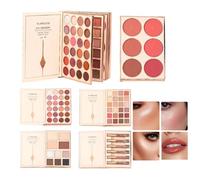 Palette de fards à paupières - 48 couleurs - Palette de fards à paupières de voyage en forme de livre - Pour les femmes, les filles, Halloween, les fêtes quotidiennes, les voyages professionnels
