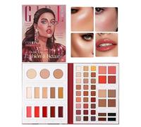 Palette De Fards À Paupières 52 Couleurs Matte, Shimmer et Contour