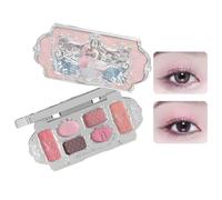 Palette De Fards à Paupières 6 Couleurs Swan Ballet Series, Palette De Fards à Paupières Mats Scintillants, Fard à Paupières Swan Ballet, Nouvelle Collection Swan Ballet De Flower-knows (Rose)