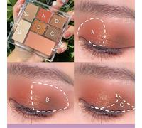 Palette De Fards À Paupières, 7 Couleurs, Mat, Scintillant, Scintillant, Étanche, Longue Durée, Ensemble De Maquillage Coréen Charmant Pour Les Yeux