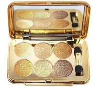 Palette de fards à paupières à paillettes, 6 couleurs de fard paupières professionnel scintillant, imperméable, résistant la transpiration, scintillant longue durée pour Halloween/anniversaire/
