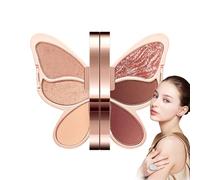 Palette de fards à paupières de maquillage - 6 couleurs capturent les palettes de fard à paupières - Kit de maquillage mat et scintillant imperméable - Fard à paupières à paillettes hautement pigmenté