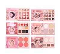 Palette De Fards À Paupières De Maquillage | Ensemble De Poudres De Surbrillance Mélangeables Longue Tenue, Collection De Couleurs De Beauté Pour Le Visage | Femmes Filles Anniversaire Saint-Valentin