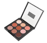 Palette de Fards à Paupières de Maquillage, Palette de Fards à Paupières Scintillants de 9 Couleurs Matériau ABS Scintillant Mat Couleur de la Terre à Haute Saturation Orange Portable pour le (02)