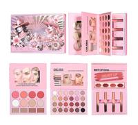 Palette de fards à paupières en format livre avec 40 couleurs | Kit de maquillage pour adultes, hommes et femmes, pour la maison, l'intérieur et le salon