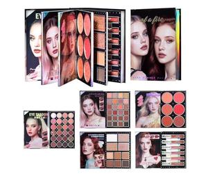 Palette de Fards à Paupières | Fard À Paupières 48 Couleurs Style Livre | Set De Palette De Maquillage Paillettes Et Highlighter,Pour Quotidien Soirée Voyage Vacances Anniversaire Travail Mariage Évén