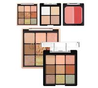 Palette de Fards à Paupières,Fards à Paupières à Joues Illuminateur pour Femme | Effets Satinés et Mats Cosmétiques Doux Beauté pour Soirée et Voyages