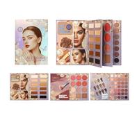 Palette de Fards à Paupières | Fournitures de Maquillage Tenue Longue - Coffret Palette Maquillage Style Livre Pliable,Pour Débutantes Adultes Adolescents Quotidien Soirée