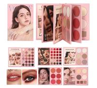 Palette De Fards À Paupières | Kit De Cosmétiques Style Livre À 5 Couches,Kit Polyvalent - Pour Femmes et Filles, Débutants, Routine Quotidienne, Mariage et Fête