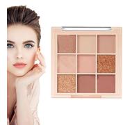 Palette de fards à paupières, maquillage professionnel de 9 couleurs de fard à paupières - surligneur de contouring dur