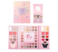 Palette de fards à paupières mats de maquillage - Couleurs nues hautement pigmentées et | Surligneur contour des lèvres Blush 32 nuances | Femmes Adolescents Débutants Voyage à la maison Renc