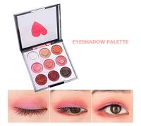 Palette De Fards À Paupières Mouillés De 9 Couleurs À La Mode, Nacré, Mat, Poudre Éclaircissante, Couleur Facile, Maquillage Durable Pour Les Yeux, Cosmétiques