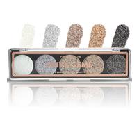 Palette de fards à paupières pailletés Profusion Cosmetics - 5 teintes Onyx Gems