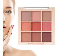 Palette de fards à paupières, Palette d'ombres à paupières 9 couleurs, Surligneur de contour longue durée, fard à joues, fard à pour filles femmes débutantes