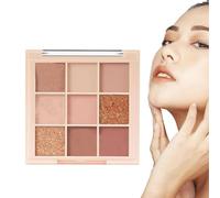 Palette de fards à paupières - Palette d'ombres à paupières scintillantes créatives,Surligneur de contour longue durée, fard à joues, fard à pour filles femmes débutantes