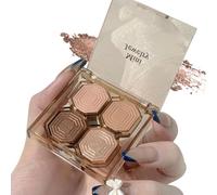 Palette de fards à paupières scintillants | Palette de maquillage,à paupières auto-adhésive longue durée, à cosmétique neutre