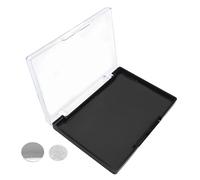 Palette de fards à paupières vide, forte adhérence, 40 autocollants métalliques, palette de maquillage à faire soi-même, organiseur noir et transparent pour fards, blush, cosmétiques, 110 x 75 mm