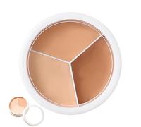 Palette de fond de teint crème, palette de correcteur de couleur - Palette de maquillage crème Palette de fond de teint - Surligneur de palette de contour, correcteur de maquillage 3 couleurs pour di