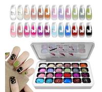 Palette de gel Patting - Accessoires de manucure - 24 couleurs - Pour débutants, avancés, filles, femmes, épouses, mères, mariées, étudiants en art, amateurs de bricolage