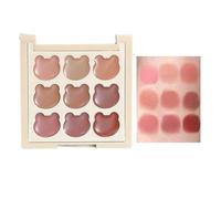 Palette de Gloss à Lèvres - 9 Nuances de Maquillage Hydratant pour Femmes - Teintes Intenses Portable Résistant à l'Eau pour Jeunes Filles Étudiantes et Actives