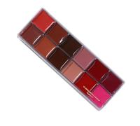 Palette de Lèvres Colorée - Rouge à Lèvres Maquillage Effet Mat - Coffret Gloss Compact Résistant pour Femme Fille Mère avec Design Portable