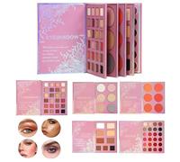 Palette de livre de maquillage - Crème poudre 69 nuances cinq couches | Ensemble maquillage beauté avec formule mélangeable imperméable, style voyage, quotidien, cosmétiques tout-en-u