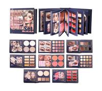Palette de Livre Fard à Joues Longue Tenue, Correcteur et Contour