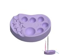 Palette de lotion pour lever les cils | Palette de maquillage réutilisable en silicone, 6,5 x 6 x 1,5 cm